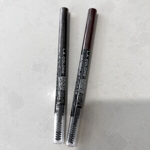 2 pc L.A. Colors Browie Wowie Brow Pencil - Medium Brown, Chocolate